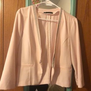 Pink maurices blazer